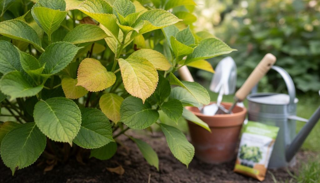 Découvrez pourquoi le feuillage de votre hortensia jaunit, si cela est grave, et les solutions efficaces pour y remédier et retrouver une plante saine.