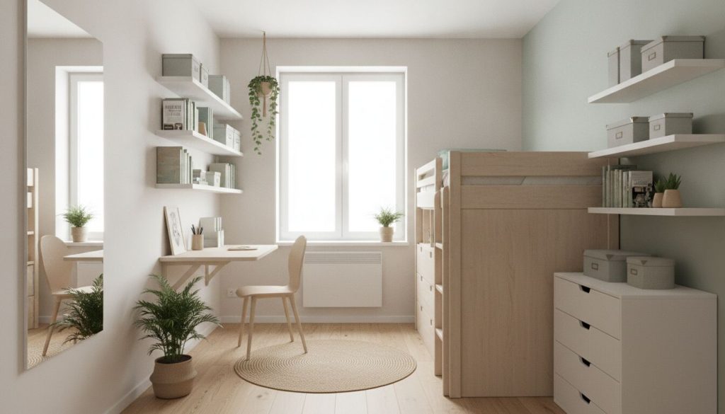 Découvrez nos astuces pratiques pour aménager une chambre de 9m2 et optimiser chaque mètre carré afin de gagner de l'espace tout en créant un environnement confortable et fonctionnel.