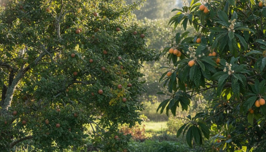 Découvrez les différences entre le néflier et le néflier du Japon, deux arbres fruitiers aux particularités uniques. Apprenez à les identifier et à les apprécier.