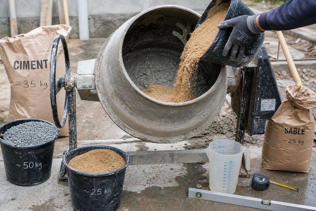 Découvrez comment calculer le dosage précis d'une chape maigre en bétonnière pour garantir un mélange optimal. Utilisez notre calculateur simple et efficace pour réussir vos travaux de béton.